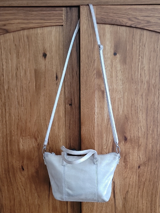 HOBO Handbags - HOBO Crossbody Metallic Leather Bag